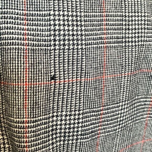 Vintage Giorgio Sant’Angelo Wool Black Houndstooth Plaid Tailored Pencil Skirt - Picture 8 of 10